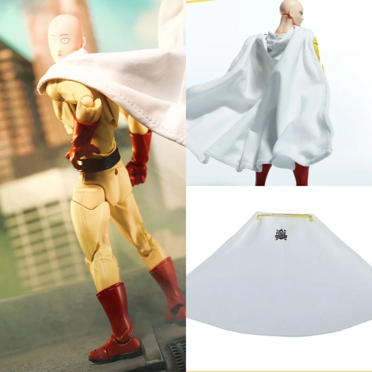 

High Quality 1/12 Scale Male Japanese Anime Clothing Accessory White Cloak Fit 6inch Action Figure Model Toys DIY