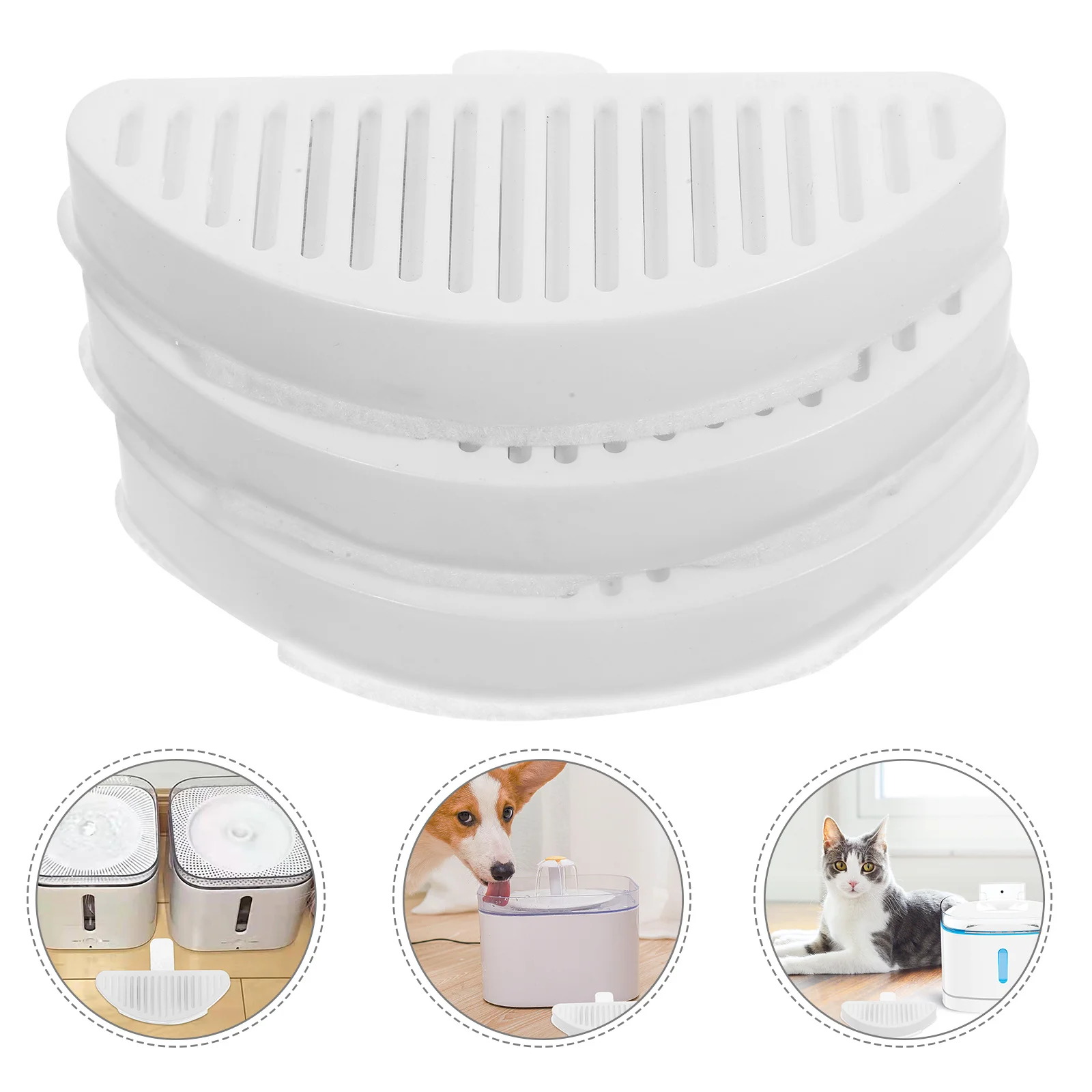 

1Set Cat Fountain Filters Replacement with Filter Cotton for Pet Water Dispenser Purification Safe Healthy Drinking Long-Lasting