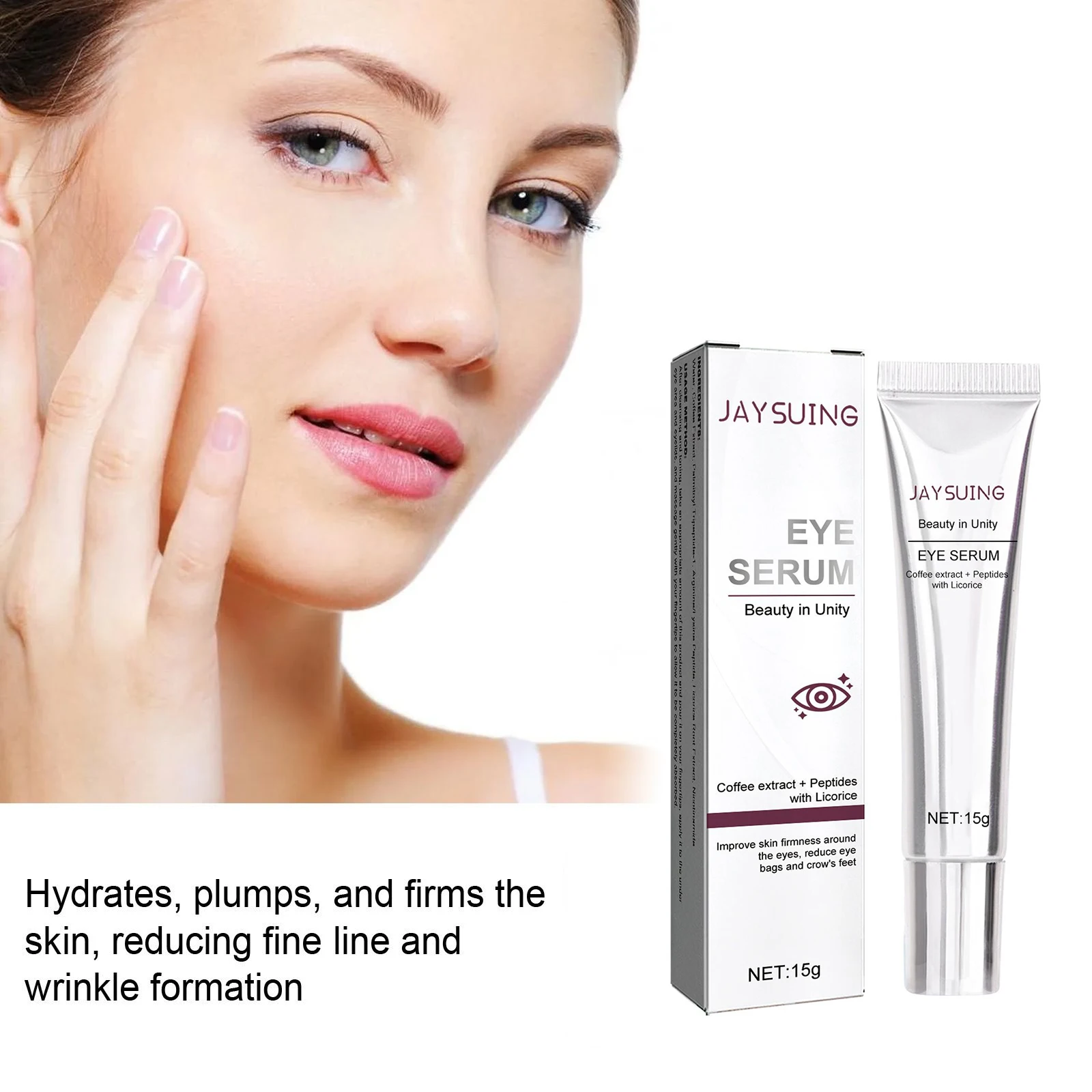 Crème pour les yeux hydratante instantanée, éclaircissante pour la peau, anti-poches, décoloration, ligne fine, sac pour les yeux, élimine les cernes, sérum nourrissant pour les yeux