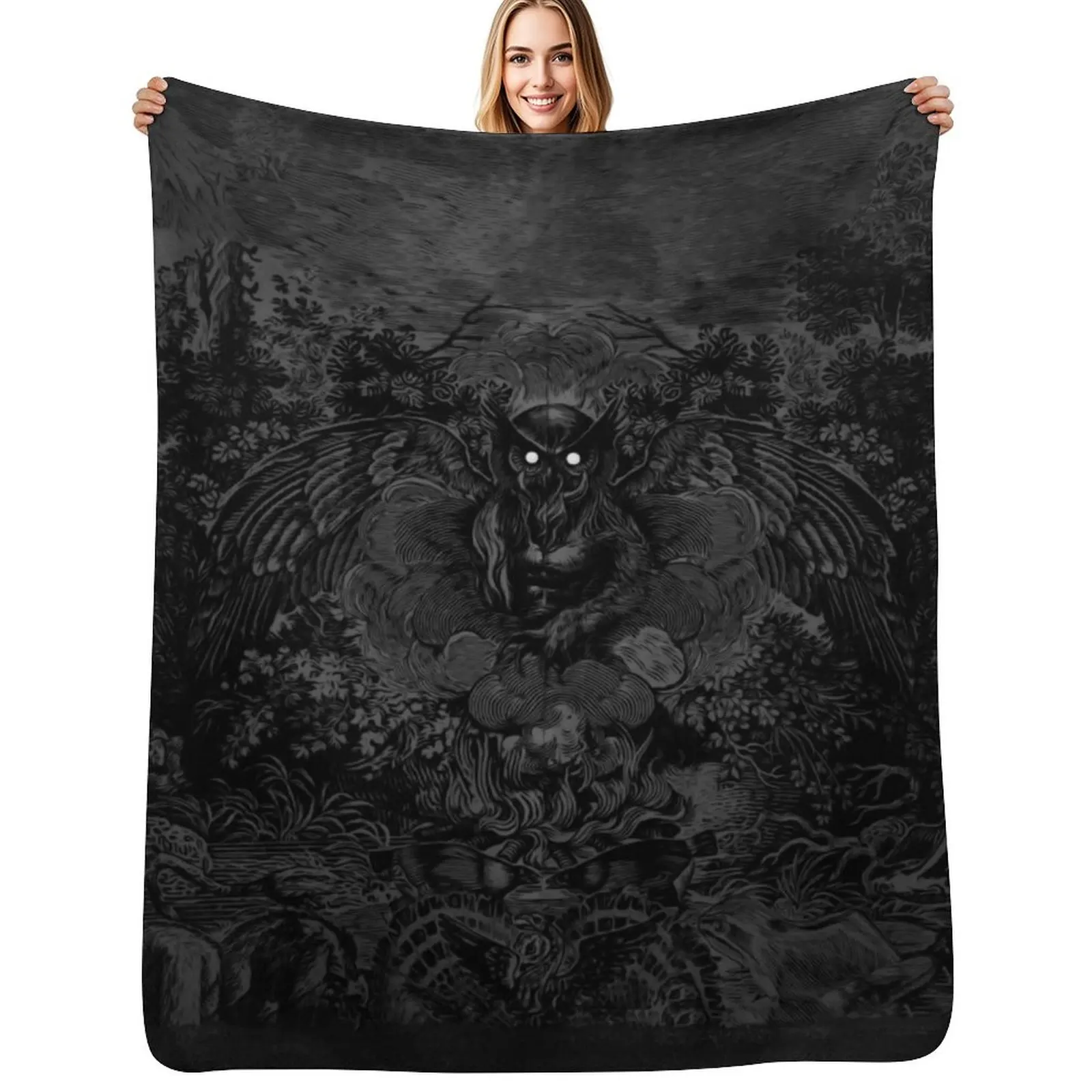 

Owl God Baal Throw Blanket Men's Soft Warm Throw Blanket for Couch