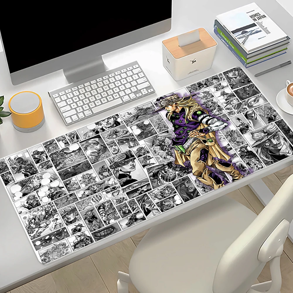 Mouse Pad S-Steel Ball Run Large Keyboard Pad Non-slip Rubber Mousepad Anime Jojo Gaming Accessories PC Gamer Cabinet Desk Mat