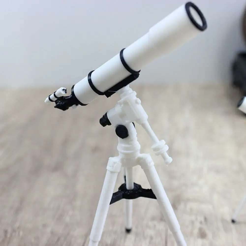 1:12 Astronomical Telescope Model PLA White Version Telescope Mini Doll Miniature Telescope Dollhouse Miniature Toys