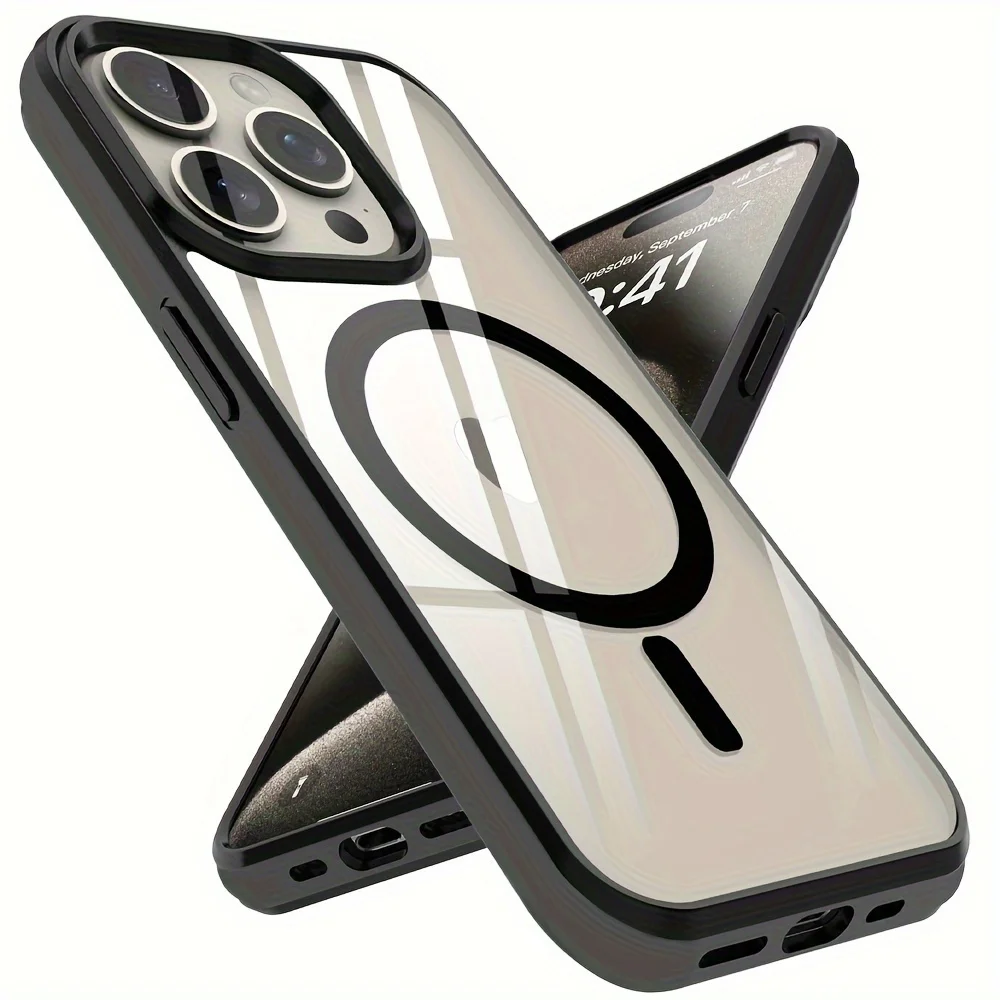 The Colorful Acrylic Shockproof Case Is Compatible with Iphone 16, 15, 14, 13, 12, 11 Pro Max, 14, 15, 16 Plus, 13，12