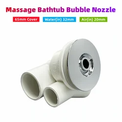 Φ65mm Cover 32mm Water-in Jet Nozzle Chromed Cap PVC Body Massage Bathtub Bubble Ultra-thin Flat Nozzle Hot Tub Water Jet Nozzl