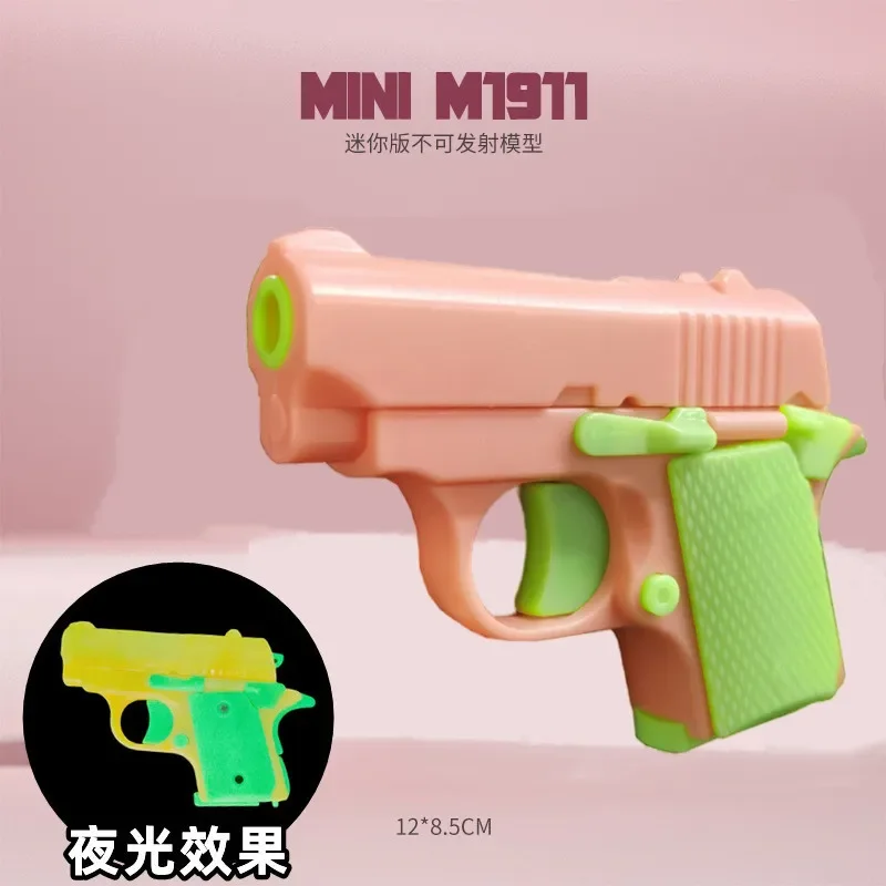 Mini Toy Gun Carrot Pistol Blowback for Children Game Toy Guns 2024 Glock Pistol Model Decompression Toy