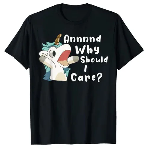 And Why Should I Care? Funny Sarcastic Unicorn T-Shirt Gifts Aesthetic Clothes Cute Graphic Tee Tops Basics Cotton Outfits