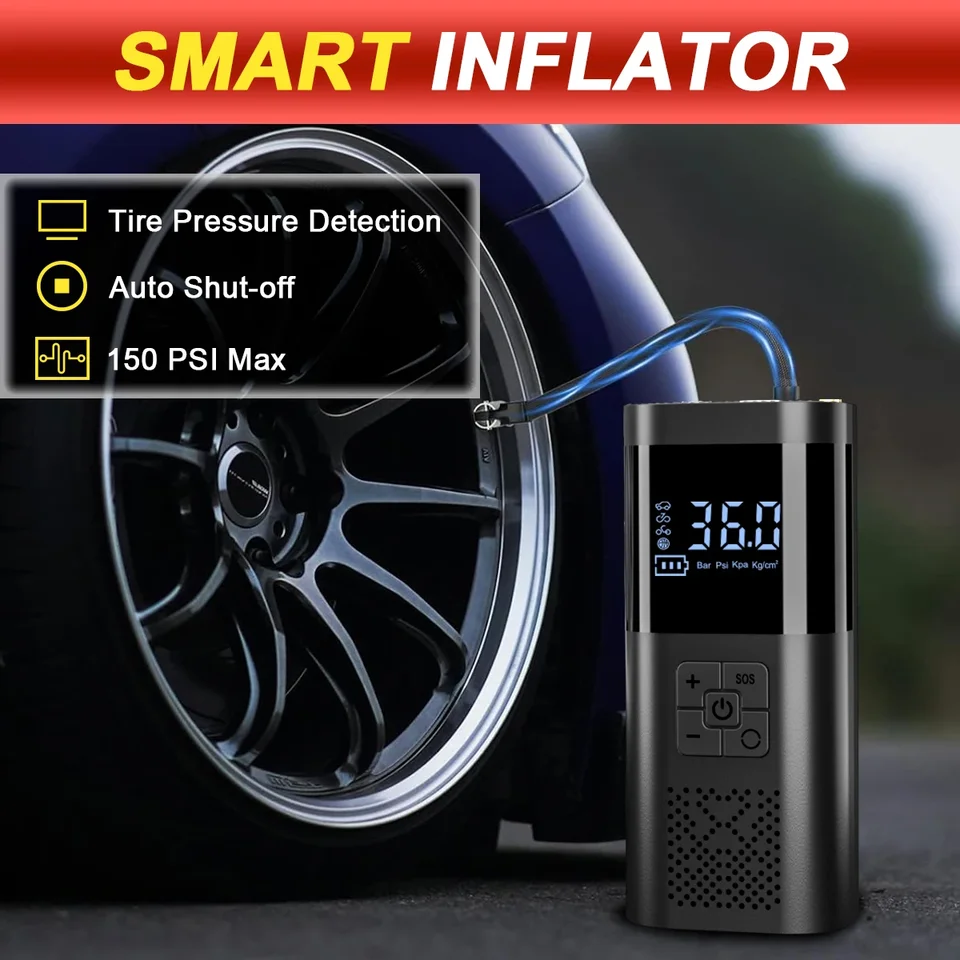 Wireless Car Jump Starter Portable Power Bank Car Booster Starting