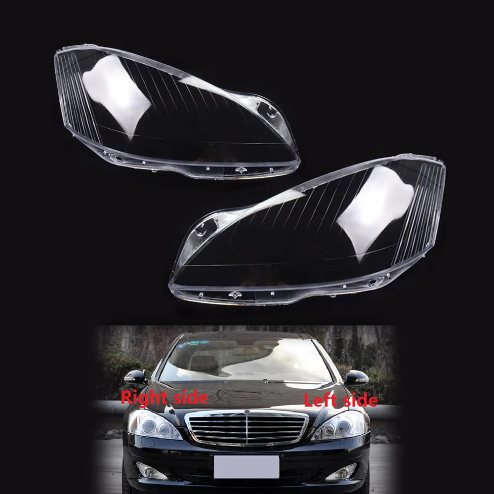 Für Mercedes-Benz S Klasse W221 2006-2009 Auto Scheinwerfer Objektiv Lampe Abdeckung Shell S300 S350 S400 S500 S600 2006 2007 2008 2009