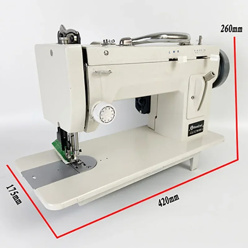 Electric Thick Material Sewing Machine Heavy-dut Sewing Machine And Walking Foot Zigzag Stitch 9'' Arm Leather