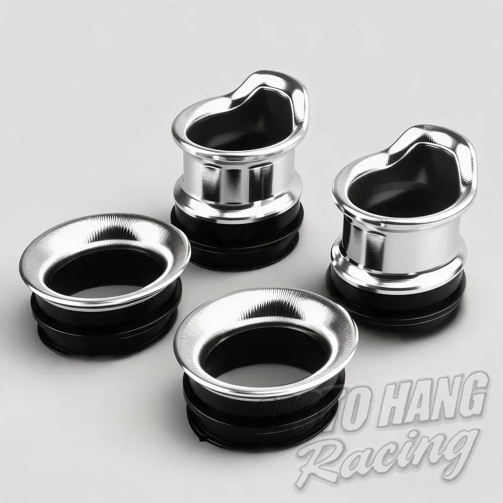 For Kawasaki ZX-6R Air Intake Cup Wind High Flow Air Filter Funnel Velocity Stack Air Intake Cup Aluminum alloy 2024-2026