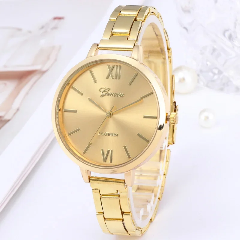 Luxury Women Watches Elegant Ladies Stainless Steel Wrist Watches Female Clock Gift Quartz Round Wristwatches Relogio Feminino