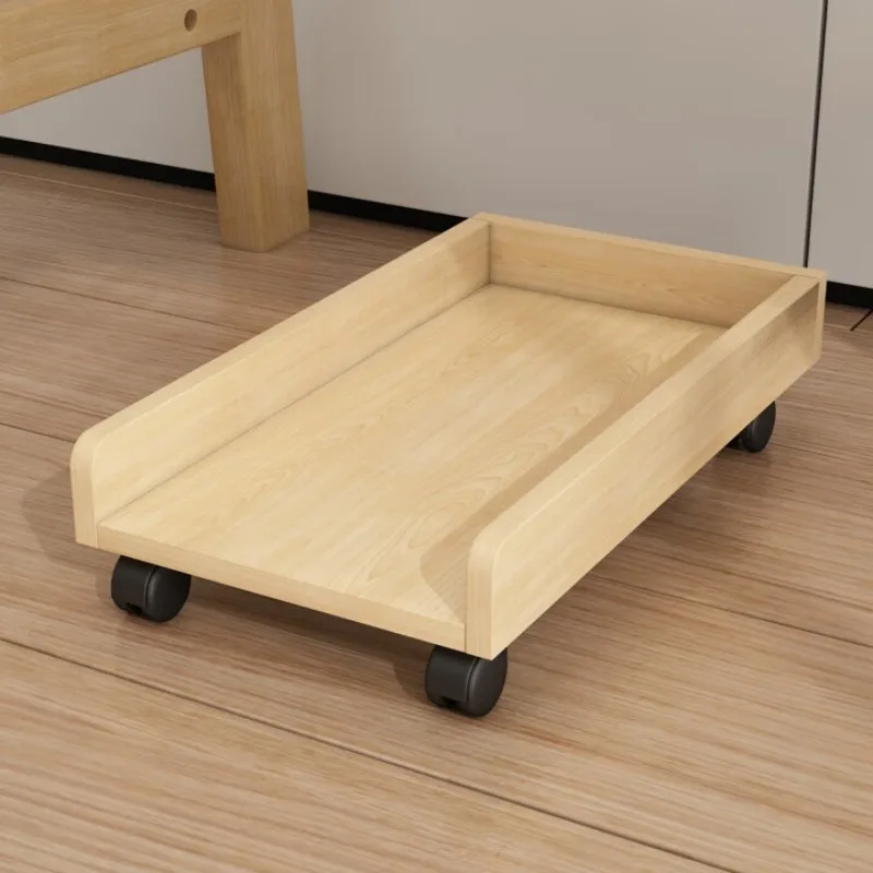 

Desktop computer host bracket, movable pulley, shelf, chassis cabinet base, host cabinet tray bracket