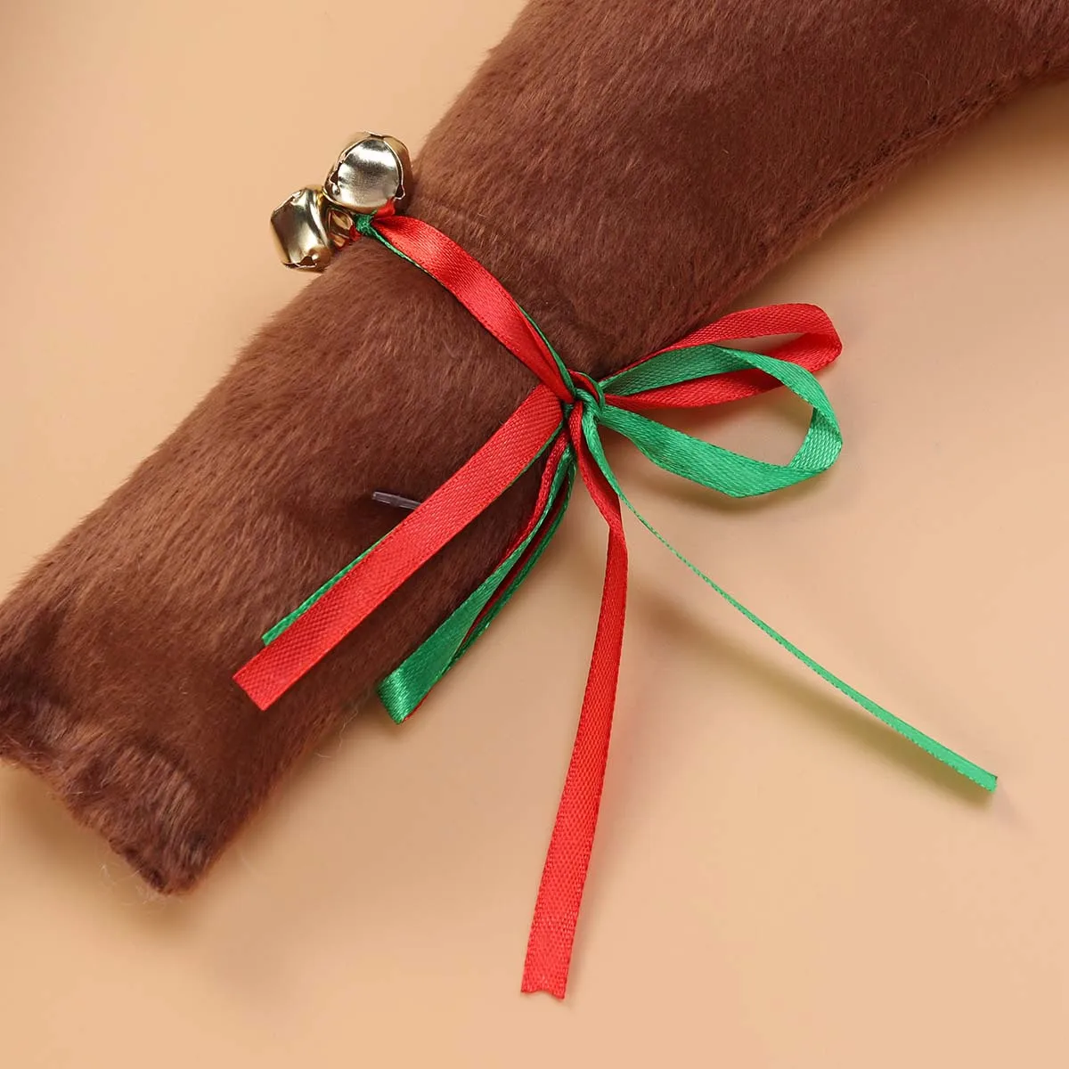 قرون سيارة متينة مع تصميم رائع للأنف، مجموعة زينة عيد الميلاد للمركبات، سهلة التثبيت، لا حاجة لأدوات