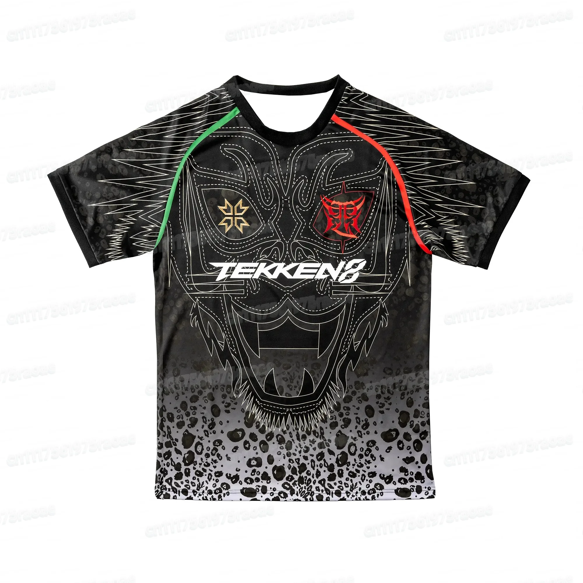 2026 Sommer Iron Fist 8 Tattoo-Stil 3D-Druck Oversized T-Shirt Kampfspiel Lässiges Kurzarm-Unisex-Oberteil Familien-Partnerlook – Detail 10