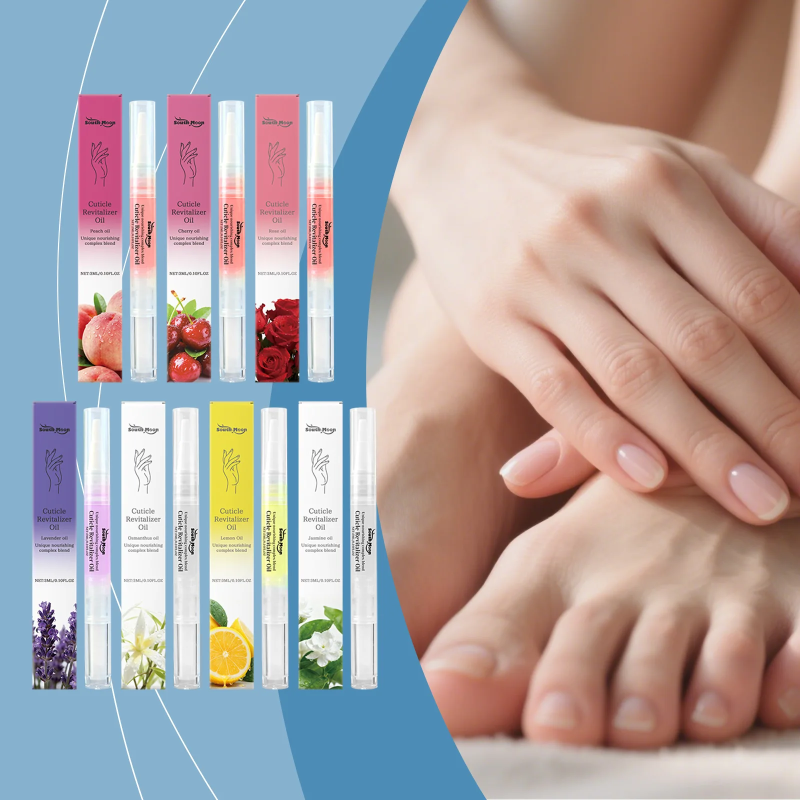 Stylo à huile pour Nutrition des ongles, stylo de traitement des ongles, huile nourrissante pour cuticules, odeur florale fruitée, prévient le Gel des ongles, nourrit la peau