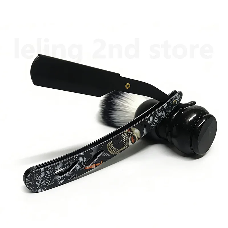 Eyebrow Barbershop Men Shaver Straight Edge Barber Razor Knives Manual Beard Shaving And Care Replaceable Blades Shavette Blade