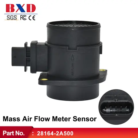 MAF Mass Air Flow Meter Sensor 28164-2A500 For Hyundai Accent i10 i20 i30 Matrix, KIA Cerato Rio Soul