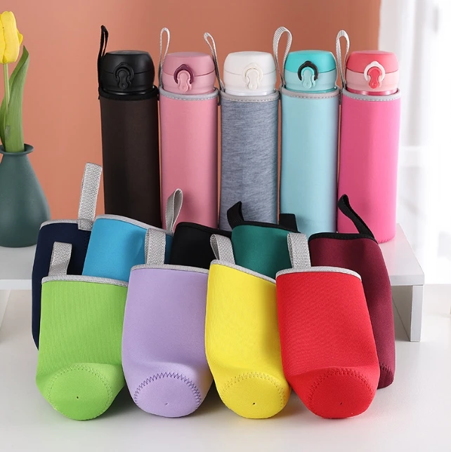 Insulated Neoprene Water Bottle Cover Useful Pouch Sport Camping Accessories Bag Glass Bottle Cover Case Vacuum Cup Sleeve