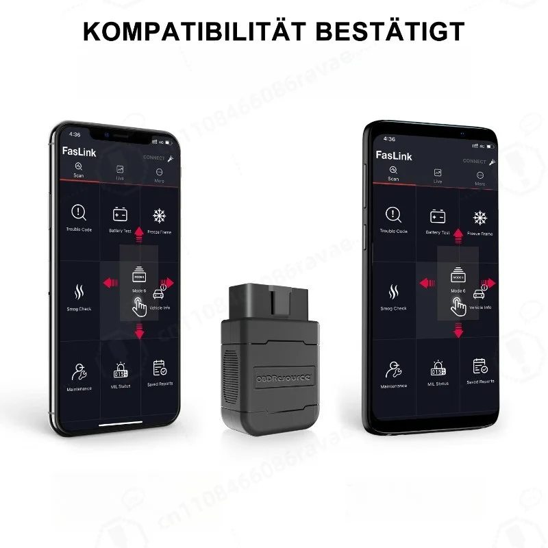 ELM327 Bluetooth Car Diagnostic Tool, Portable Universal Vehicle Fault Scanner for Mobile Phone