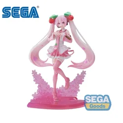 SEGA Genuine Hatsune Miku Cherry Blossom Color Anime Figure Hatsune Miku Action Figure Toys for Kids Gift modello da collezione