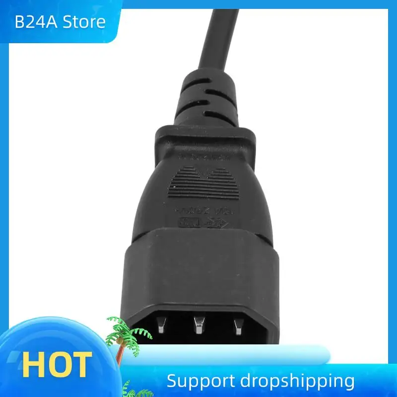 

B24A 2X Power Adapter Cord , IEC 320 C14 Male Plug To European CEE 7/16 2Pin Female Power Cable For UPS PDU
