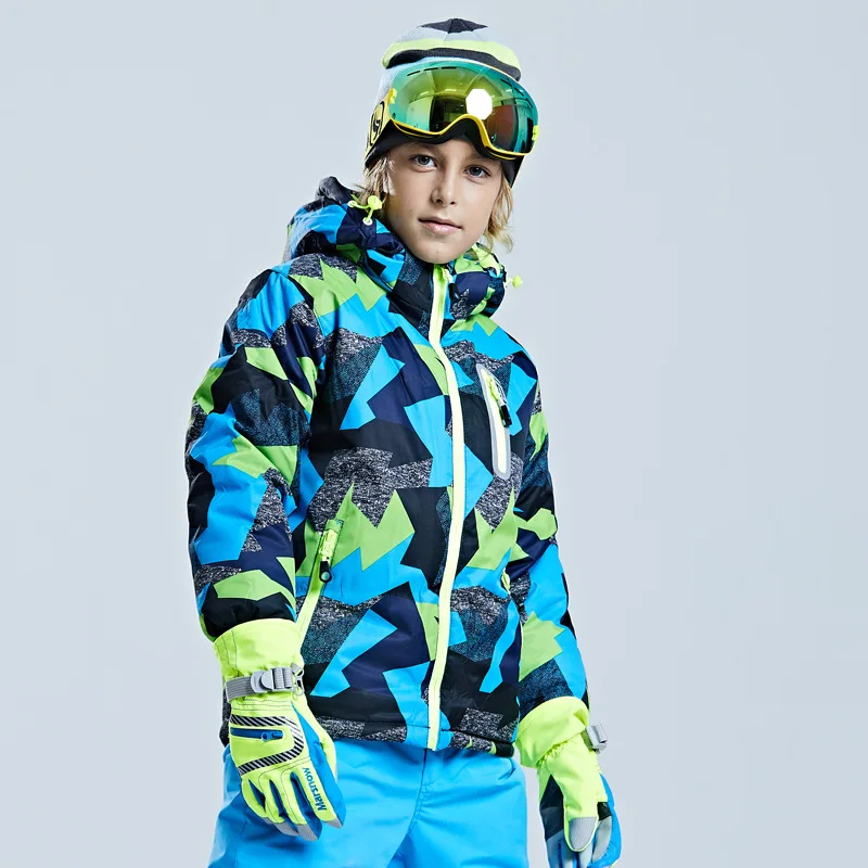 -30 Winter Kinderen Merk Ski Jas Jongen Meisje Kids Skiën Sneeuwpak Waterdichte Outdoor Sportjas Kleding Teen 12 14 Nieuwe Parka