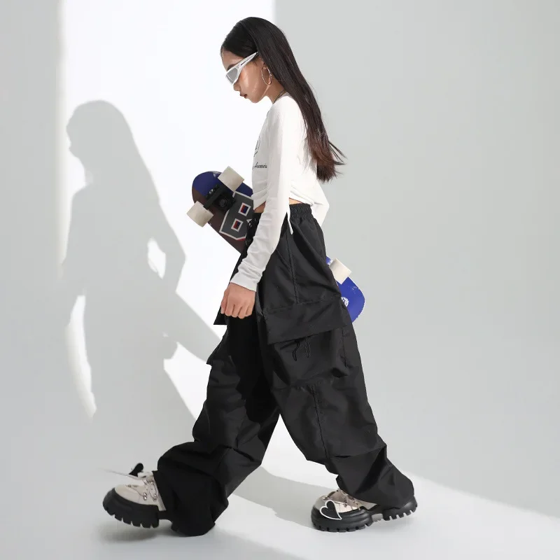 Girls' Jazz Dance Costume Handsome Japanese Street Dance Performance Costume Set Children's Hiphop Show Stage Trend