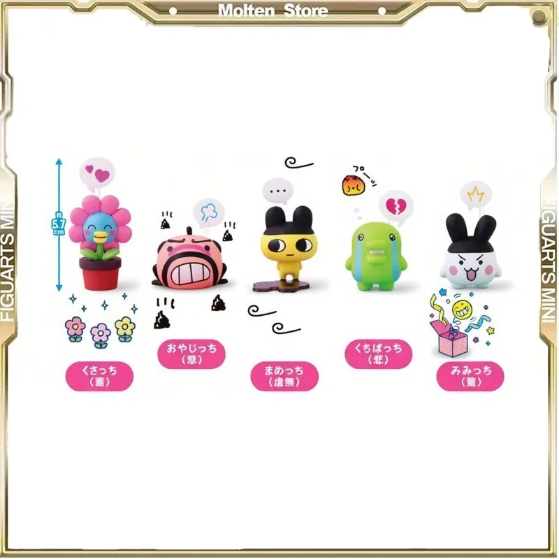 Bandai Gashapon Anime Tamagotchi Gesichtsausdruck-Design Ornament Actionfigur Modell Spielzeug Sammlerstück Geschenke