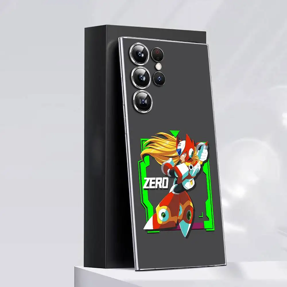 حافظة هاتف M-Mega man X R-Rockman Zero لهاتف سامسونج S30,25,24,23,21,22,20,10,5G,FE,lite,PIus,غطاء شفاف للغاية