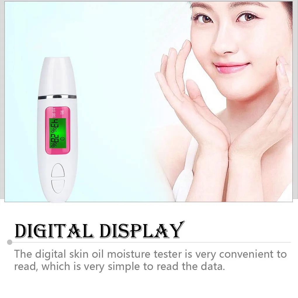 Probador Digital de humedad de aceite de piel, Detector facial, dispositivo de belleza para salón