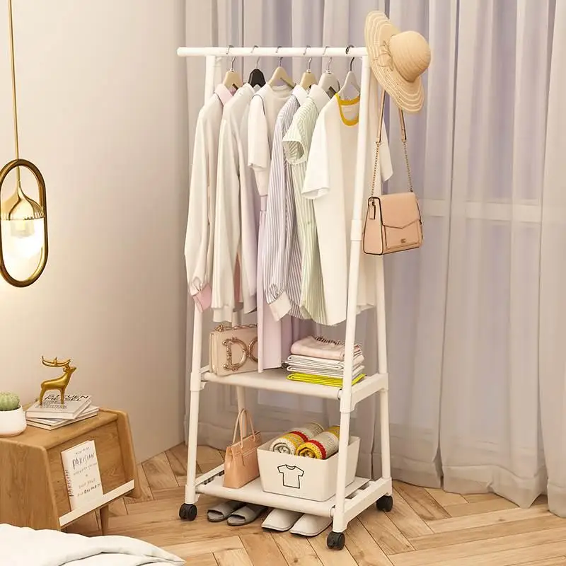 

Thiened Single Rod Clothes Drng Ra Stand Indoor Corner Portable Laundry Hanger Stainl Steel Floor Mounted Closet Org...