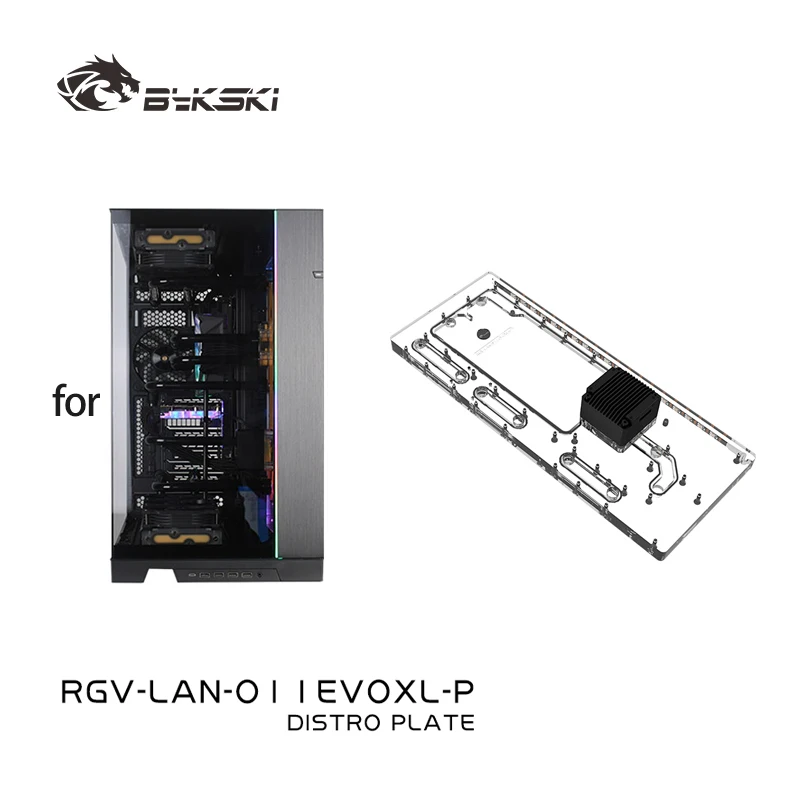 Bykski  Acrylic Distro Plate /Board for LIAN LI O11D EVO XL PC Case / Water Cooler System / Combo DDC Pump RGV-LAN-O11EVOXL-P