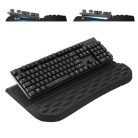 Reposamuñecas para teclado de computadora para escritorio, soporte elevador de teclado ergonómico con ajuste de 2 ángulos y soporte para muñeca para oficina