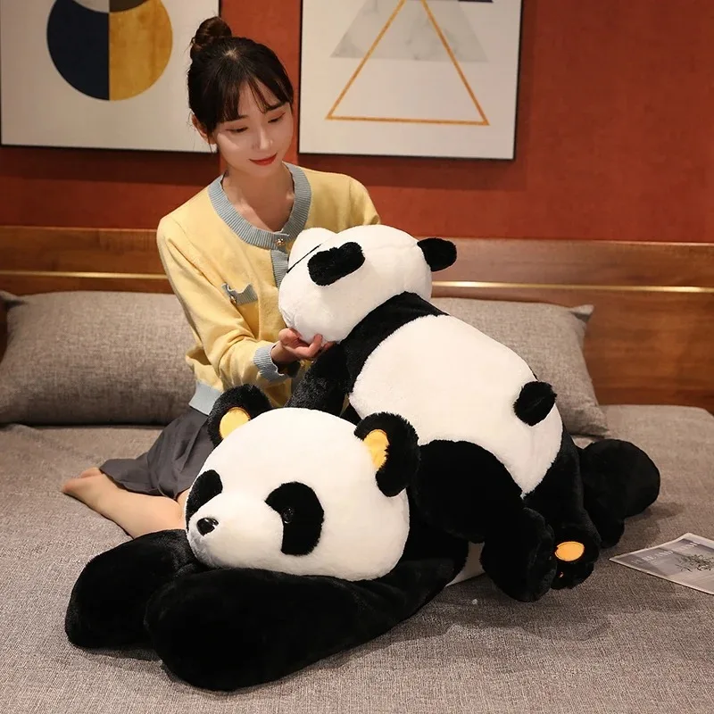 60 cm-120 cm Riesenpanda Plüschtiere Weiches Schlafkissen Cartoon Tier Bär Gefüllte Babypuppe Klassische Kindergeburtstag Weihnachtsgeschenke – Detail 16