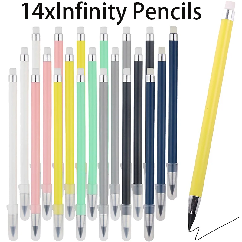 14 шт., Черные Карандаши для рисования без чернил