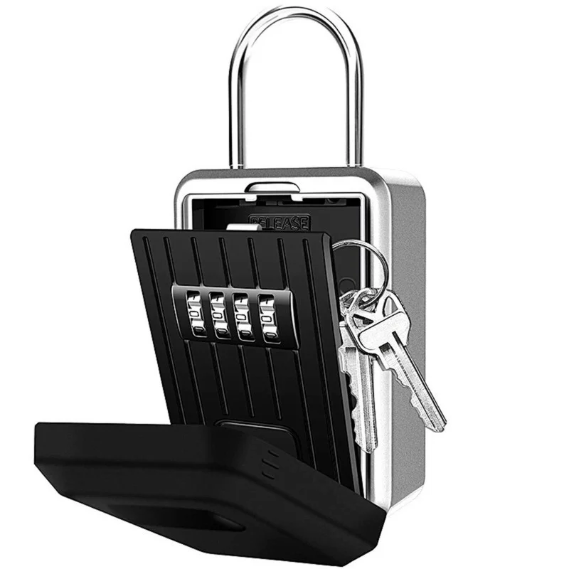 Combinazione a 4 cifre Password Key Safe può essere a parete per esterni Key Storage Lock Box Reset Password Key Cover