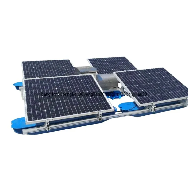 Solar Fountain River Project Water Quality Improvement Fish Pond Aquaculture  Photovoltaic Fountain Aerator