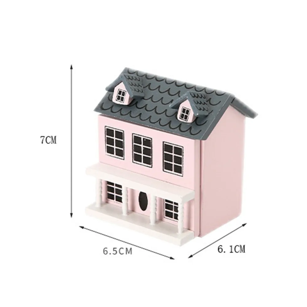 1:12 domek dla lalek miniaturowy domek dla lalek symulacja drewniany miniaturowy rękodzieło budynek rękodzieło Mini miniaturowy model domku dla lalek