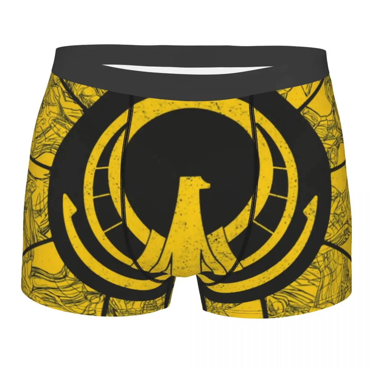 Custom Saint Seiya Knights Of The Zodiac Boxer Shorts For Men Sexy 3D Printed Anime Underwear Panties Briefs Soft Underpants