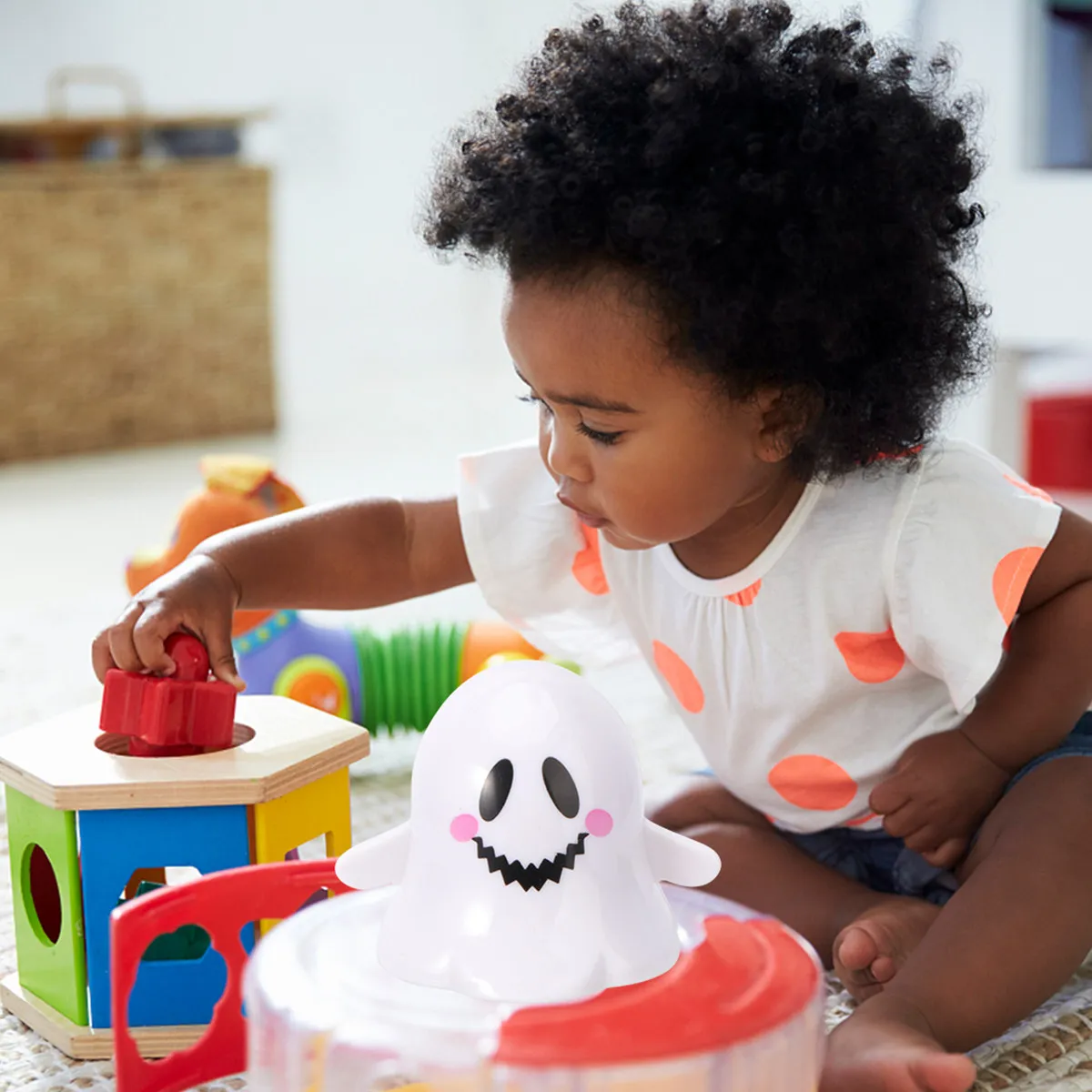 

3 Pcs Halloween Toys for Kids Pumpkin Ghost Light up Party Favor Outdoor Decorations Favors