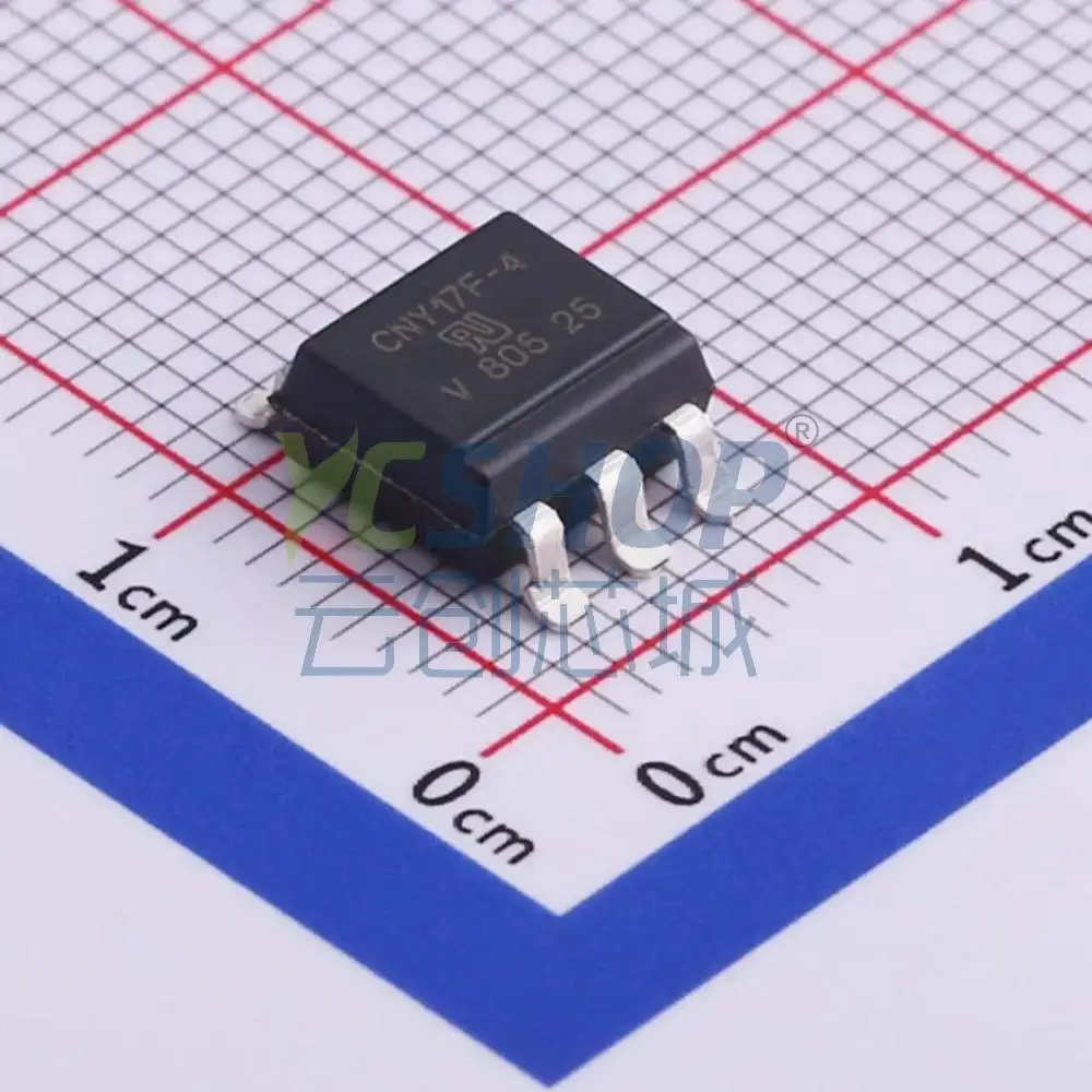 CNY17F‑4X007T Phototransistor Optocoupler 5000Vrms Isolation 6‑SMD Gull‑Wing SMD Optoisolator