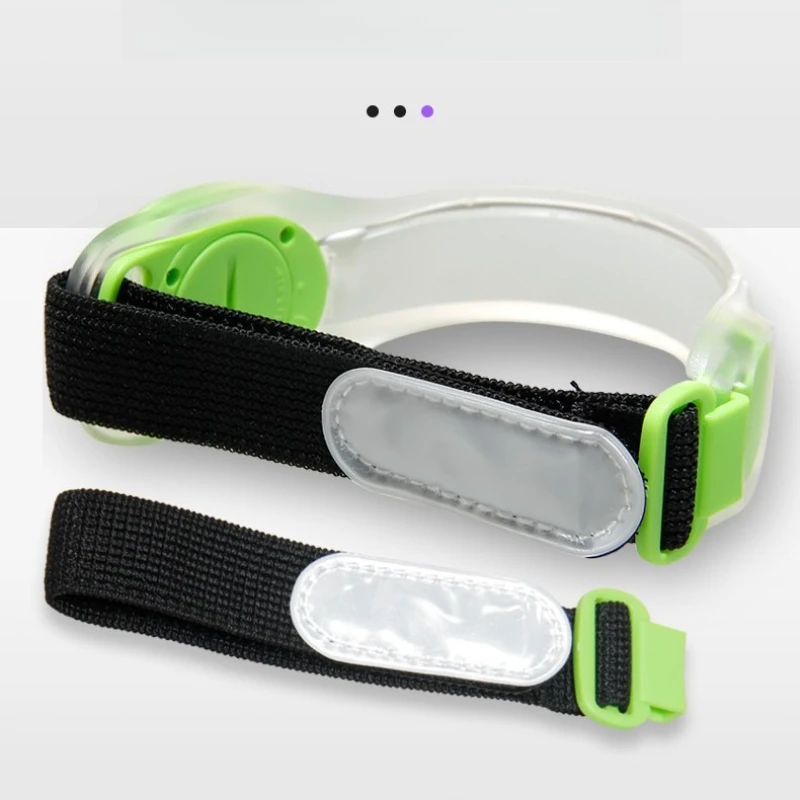 LED Luminous Silicone Arm Belt Luminous Arm Belt Cheering Props Night Running Warning Luminous Arm Belt