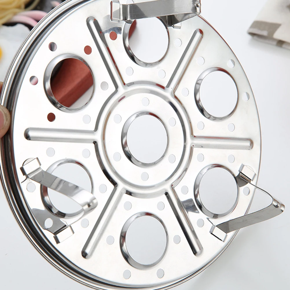 

2Pcs Stainless Steel Steam Rack for Egg Fish Veggie Tamale Crab Boiled Eggs Steaming Baking Roasting Cooling Pot Stand Cookware