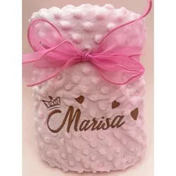 Custom Name Personalized Baby Stroller And Crib Sleeping Cover Set - Unique Baby Shower Or Birth Gift