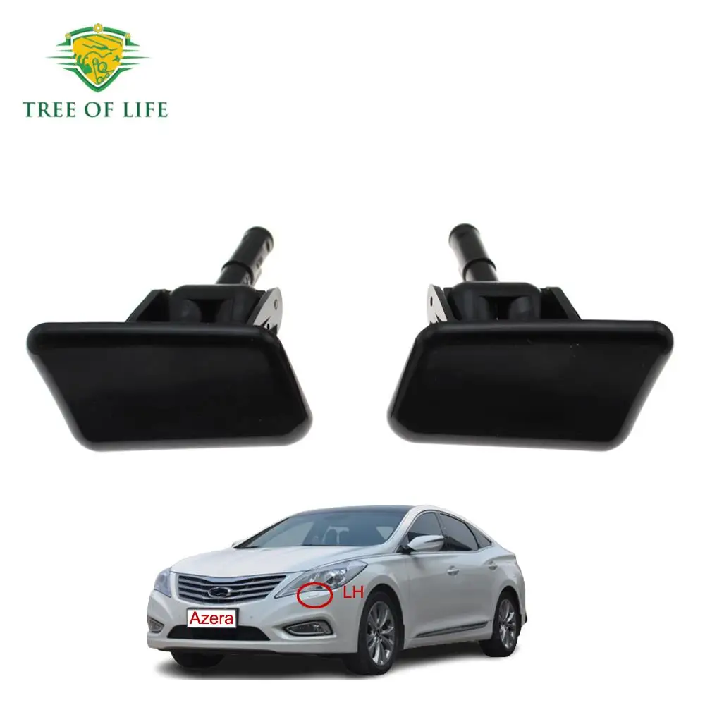 For Hyundai Azera Grandeur 2010 2011 Front Bumper Headlight Headlamp Washer Nozzle Cover Cap Housing Base Color Jet Lid Shell