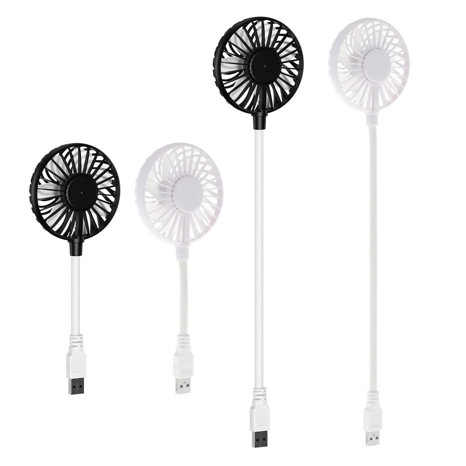 Mini Portable USB Fan Desk Fan Bendable Cable Brushless Motor Pocket Fan for Elevator, Queue, Commuting Multipurpose