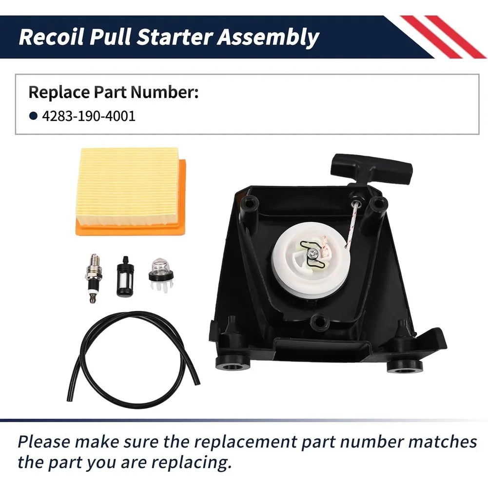 1 Set Recoil Starter Spark Air Filter For BR800 BR800X Leaf Blower Vacuum Parts Maintenance Kit Replacement Accessories