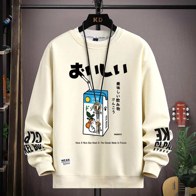 

Милая японская футболка с принтом кота, футболка большого размера для женщин и мужчин, свободная повседневная футболка с длинными рукавами, уличная одежда, топы, одежда в стиле Харадзюку