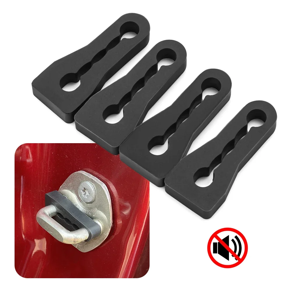 4pcs For Hyundai Creta Solaris Accent For Kia Sportage Rio Car Door Lock Sound Deadener Damper Buffer Rattling Screaks Deaf Seal