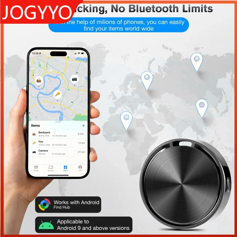 Localizzatore impermeabile globale intelligente per dispositivo anti smarrimento GPS per localizzatore di posizionamento Android Apple (nessun limite di distanza) Anti smarrimento da viaggio